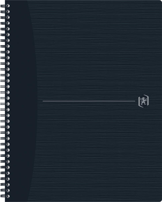 Oxford Origin spiraalschrift, ft A4+, 140 bladzijden, gelijnd, zwart