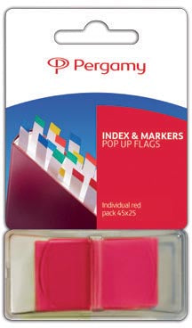 Indexmarkeerders ft 43 x 25 mm, rood