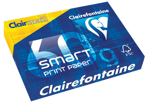 Clairefontaine Smart Printing printpapier ft A4, 60 g, pak van 500 vel 5 stuks, OfficeTown