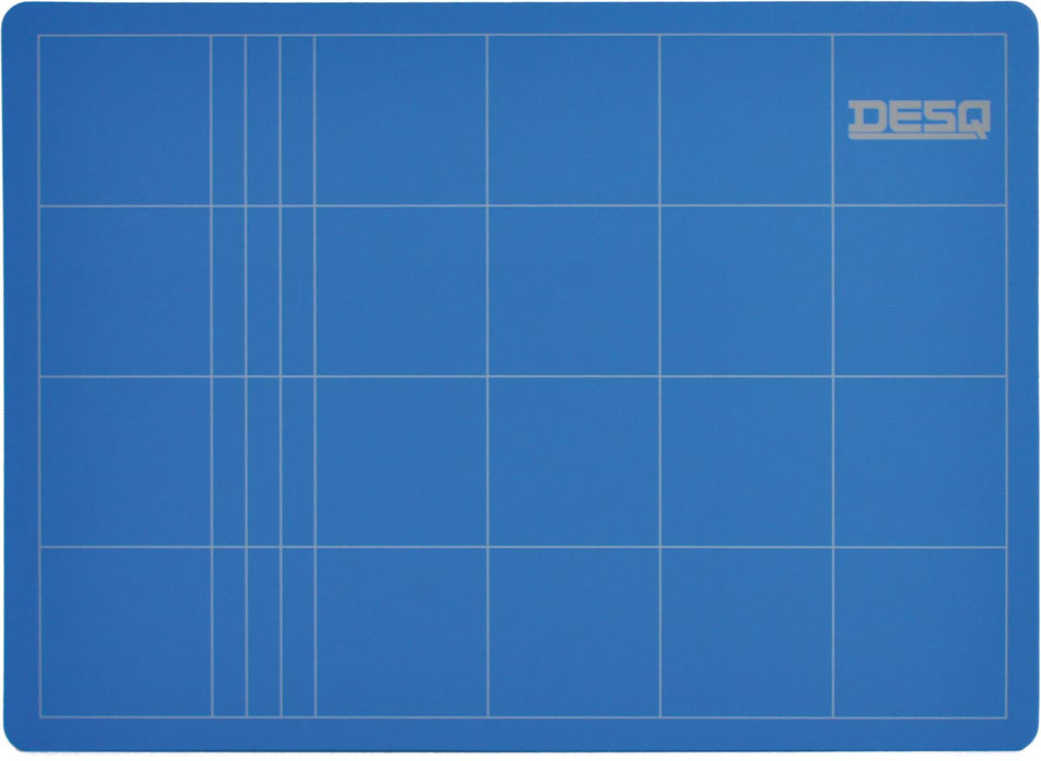 Snijmat Desq, 3-laags, blauw, ft 22 x 30 cm, 12 stuks