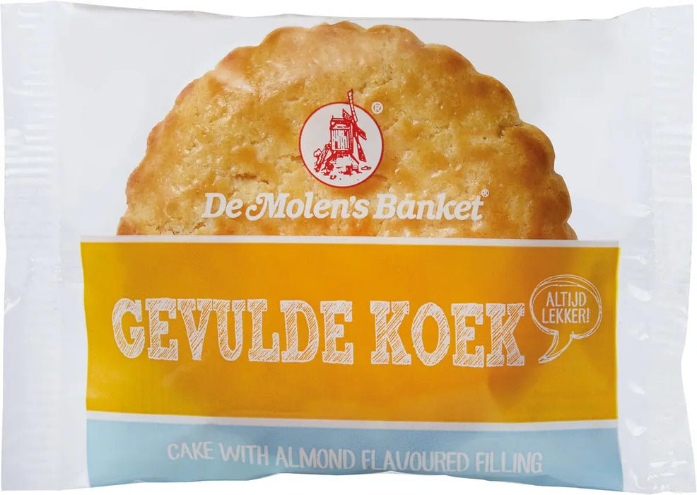 De Molen Gevulde Koek, apart verpakt, 50 g 30 stuks