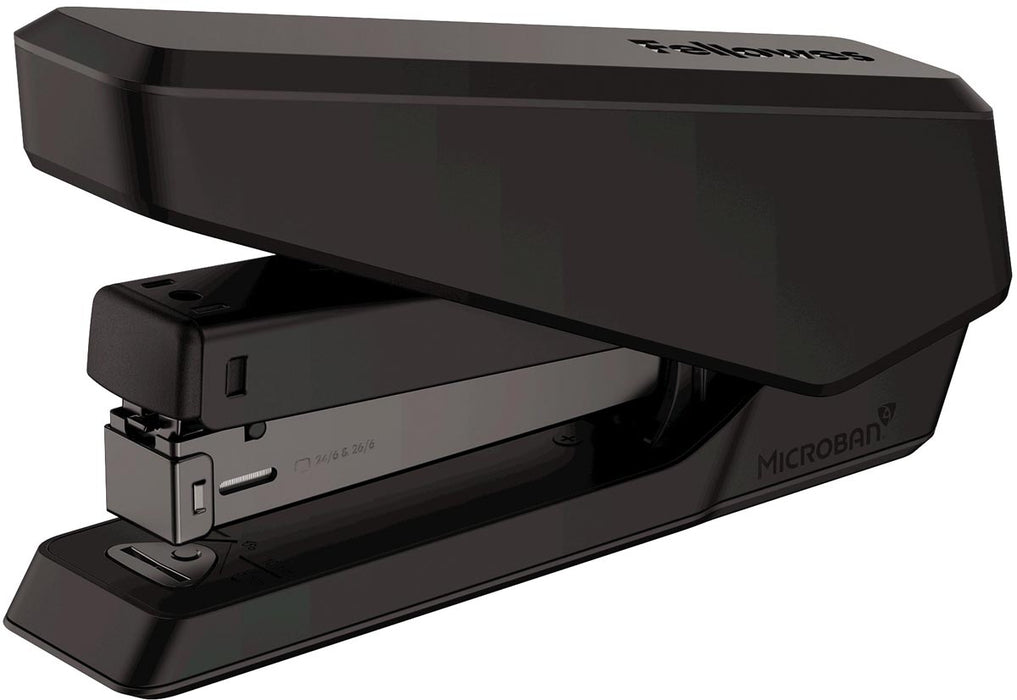 Nietmachine Fellowes LX850 EasyPress met Microban, volledige strip, 25 vel, zwart