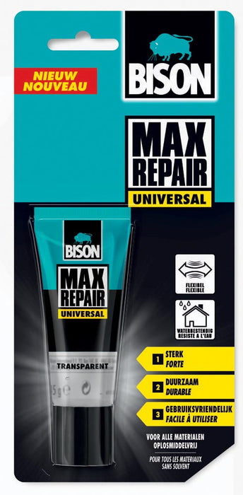 Bison Max Repair Universal Lijm, 45 g Tube in Blister