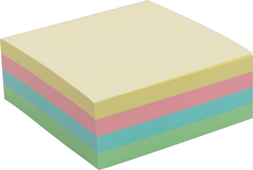 Pergamy jumbo notes, ft 76 x 76 mm, 320 vel, geassorteerde pastelkleuren 32 stuks, OfficeTown