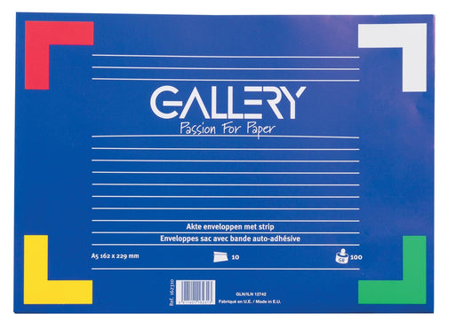Gallery Ft 162 x 229 mm met strip, pak van 10 stuks 50 stuks, OfficeTown