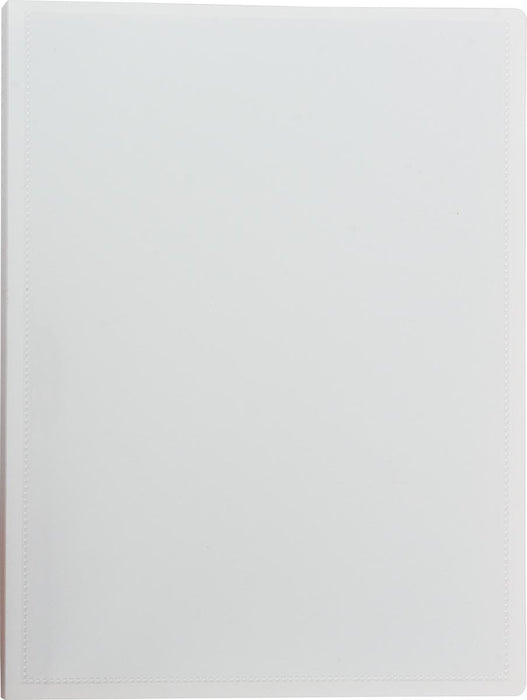 Pergamy personaliseerbaar presentatiemapje, voor formaat A4, met 20 transparante hoesjes, wit