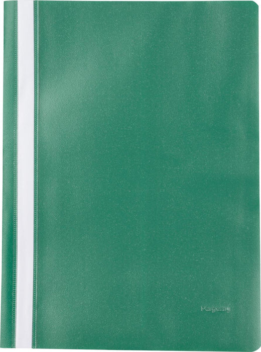 Pergamy snelhechtmap, A4-formaat, PP, 5 stuks, groen