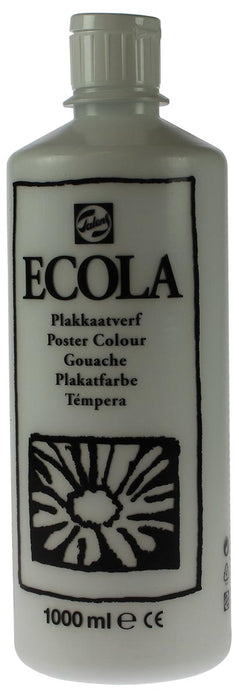 Talens Ecola plakkaatverf 1000 ml knijpflacon, wit