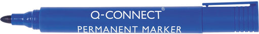 Q-CONNECT permanente marker, 2-3 mm, ronde punt, blauw 10 stuks, OfficeTown