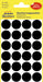 Avery Ronde etiketten diameter 18 mm, zwart, 96 stuks 10 stuks, OfficeTown