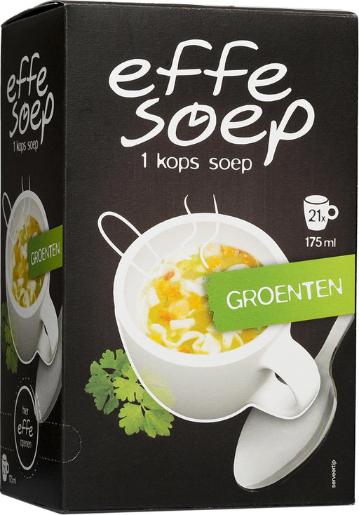 Effe Soep 1-kops, groenten, 175 ml, doos van 21 zakjes 4 stuks, OfficeTown