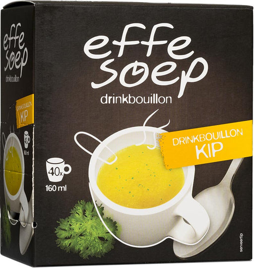 Effe Soep drinkbouillon, kip, 160 ml, doos van 40 sticks 3 stuks, OfficeTown