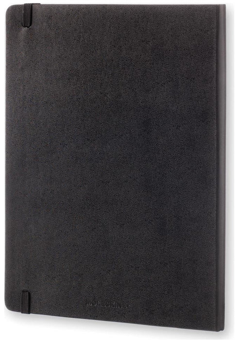 Moleskine notitieboek, ft 19 x 25 cm, geruit, harde cover, 192 blad, zwart