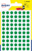 Avery PSA08V ronde markeringsetiketten, diameter 8 mm, blister van 490 stuks, groen 10 stuks, OfficeTown