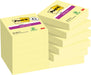 Post-it Super Sticky notes Canary Yellow, 90 vel, ft 47,6 x 47,6 mm, 8 + 4 GRATIS 24 stuks, OfficeTown