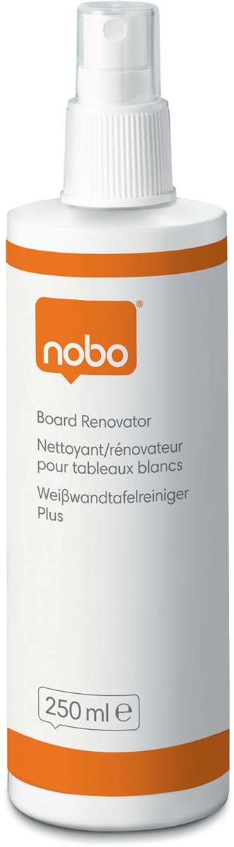 Nobo renovator reinigingsspray voor whiteboard, 250ml 6 stuks, OfficeTown