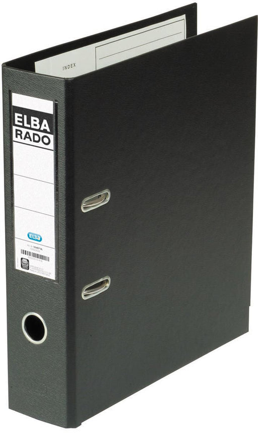 Elba Rado Plast ordner, zwart, rug van 8 cm 20 stuks, OfficeTown