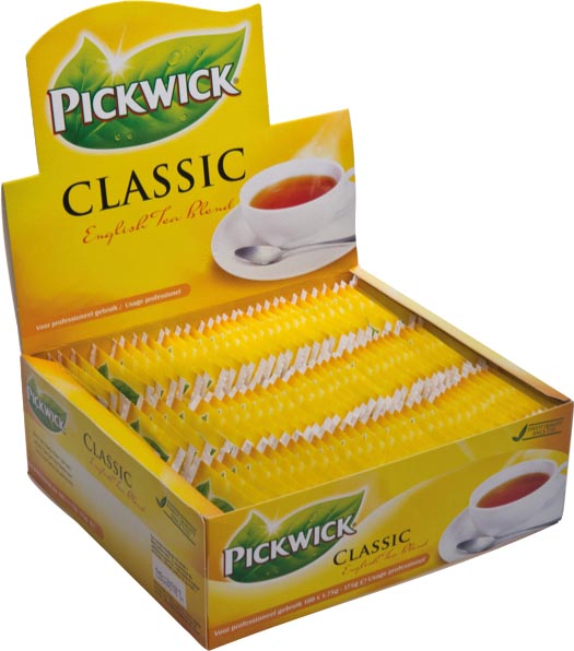Pickwick thee, English Tea Blend, pak van 100 stuks, 2 g per zakje 6 stuks, OfficeTown