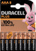 Duracell batterij Plus 100% AAA, blister van 8 stuks 10 stuks, OfficeTown