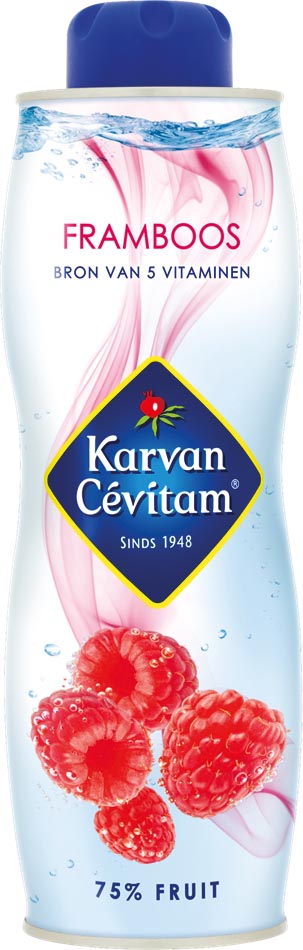 Karvan Cévitam siroop, fles van 60 cl, framboos 6 stuks, OfficeTown