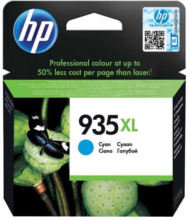 HP inktcartridge 935XL, 825 pagina's, OEM C2P24AE, cyaan