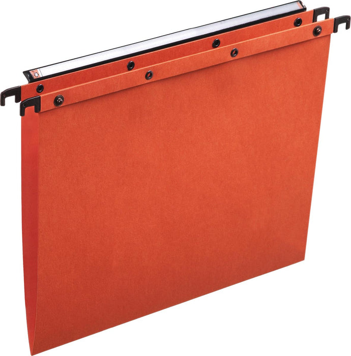 L'Oblique hangmappen voor laden AZO tussenafstand 330 mm (A4), V-bodem, oranje 25 stuks