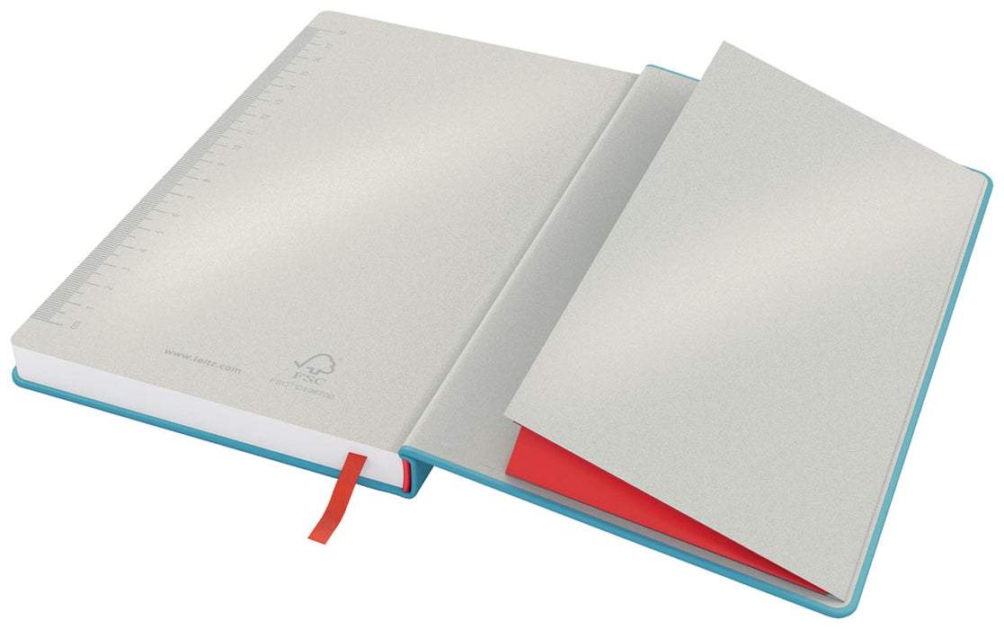 Leitz Cosy notitieboek met harde kaft, voor ft A5, gelijnd, blauw