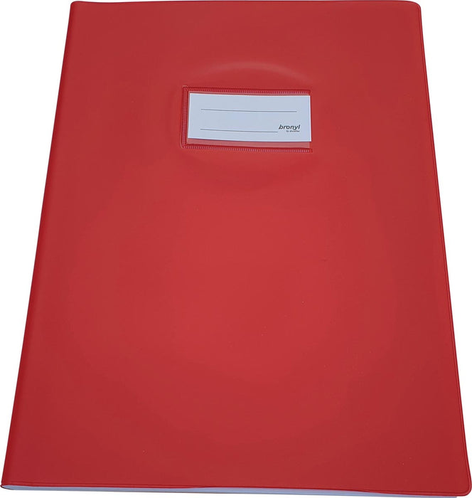 Bronyl schriftomslag ft 21 x 29,7 cm (A4), rood 10 stuks