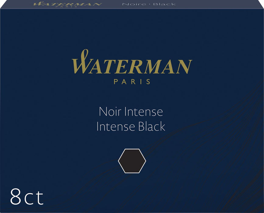 Waterman inktpatronen Standard zwart, pak van 8 stuks 30 stuks, OfficeTown