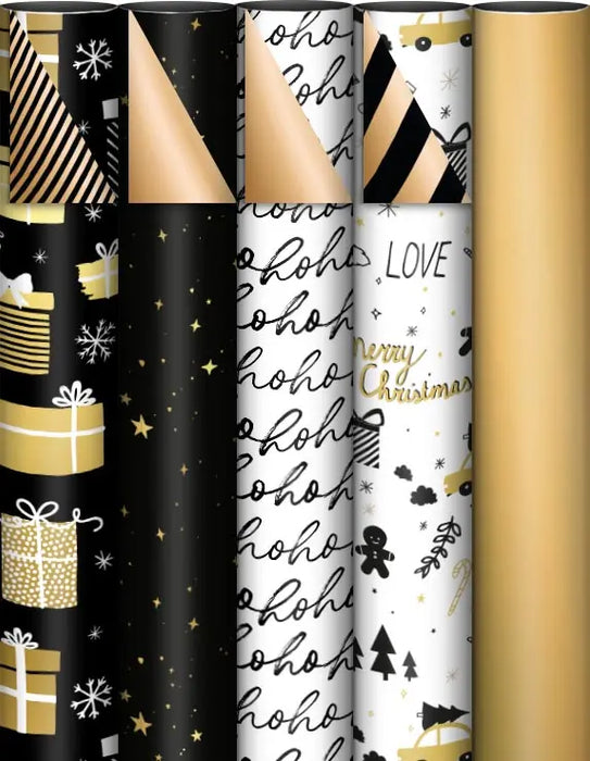 KP cadeaupapier Kerst, 70 cm x 2 m, assorti 50 stuks