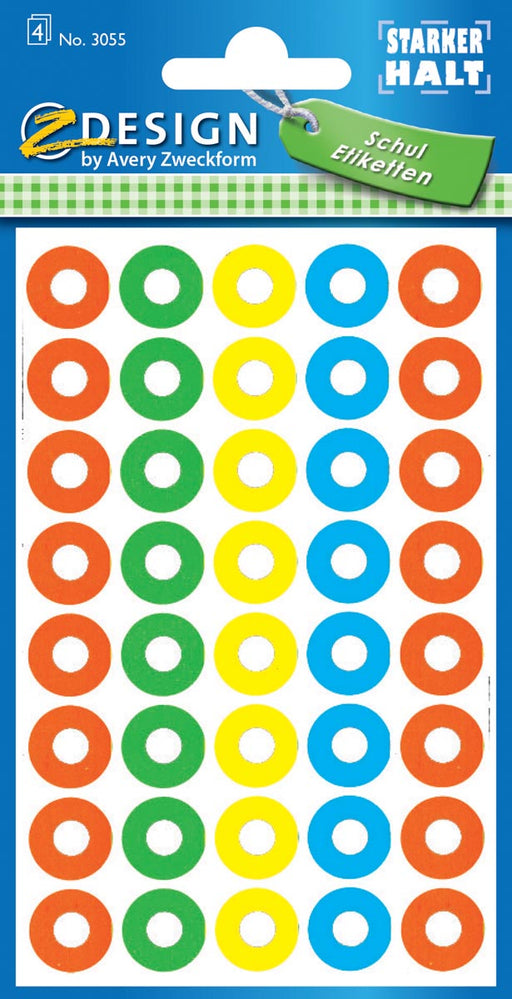 Avery Versterkingsringen geassorteerde kleuren 10 stuks, OfficeTown