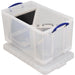 Really Useful Box opbergdoos 84 liter, transparant 3 stuks, OfficeTown