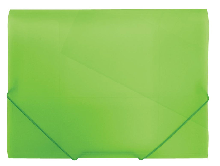 Beautone map met elastieken en kleppen, A4-formaat, groen