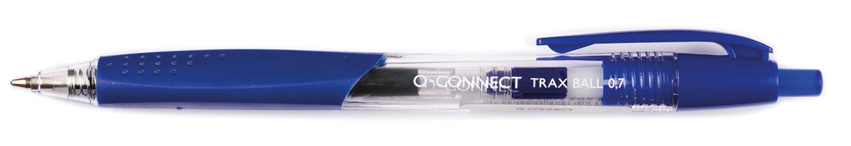 Q-CONNECT balpen, met grip, medium punt, blauw