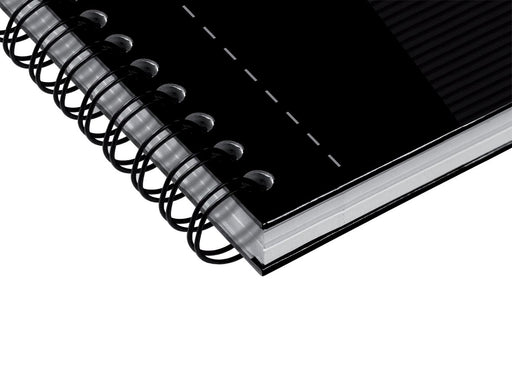 Oxford Office Essentials spiraalschrift, 180 bladzijden, ft A5, gelijnd, zwart 5 stuks, OfficeTown