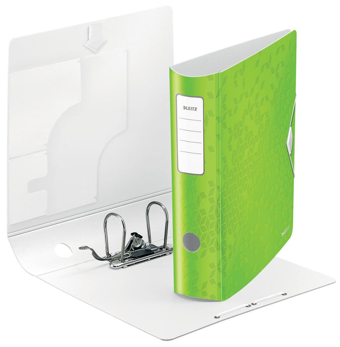 Leitz WOW ordner Actieve rug van 8,2 cm, groen met elastische bandsluiting