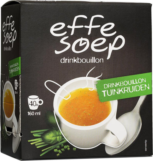 Effe Soep drinkbouillon, tuinkruiden, 160 ml, doos van 40 sticks 3 stuks, OfficeTown