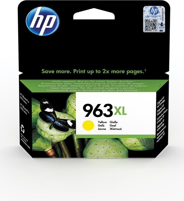 HP inktcartridge 963XL Geel, Hoge Capaciteit, OEM 3JA29AE, 1.600 pagina's