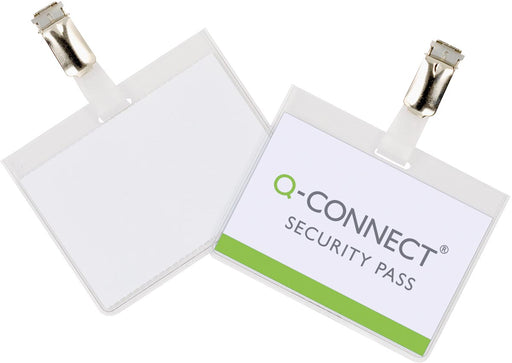 Q-CONNECT badge met clip 90 x 60 mm 80 stuks, OfficeTown