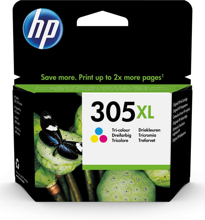 HP inktcartridge 305XL, 200 pagina's, OEM 3YM63AE, 3 kleuren 60 stuks