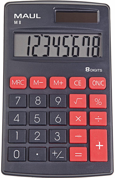 MAUL rekenmachine M8, zwart