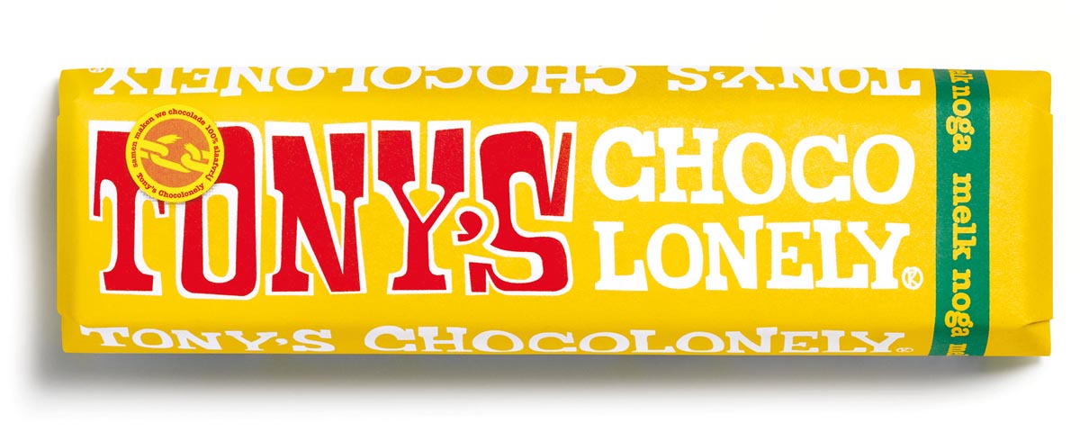 Tony's Chocolonely chocoladereep, 47g, nougat