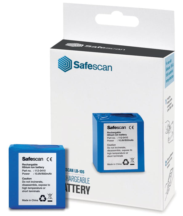 Oplaadbare batterij LB-105 voor Safescan valsgelddetector 155-165
