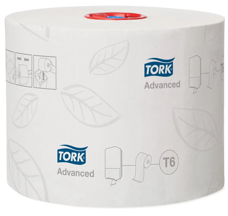 Tork toiletpapier Mid-Size, 2-laags, 100 meter, systeem T6, pak van 27 rollen