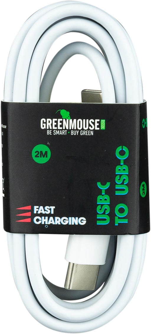 Greenmouse kabel, USB-C naar USB-C, 2 m, wit 5 stuks, OfficeTown