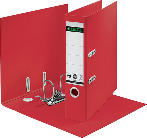 Leitz Recycle 180° ordner, rug van 8 cm, rood 10 stuks, OfficeTown