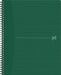 Oxford Origin spiraalschrift, ft A4+, 140 bladzijden, geruit 5 mm, groen 5 stuks, OfficeTown