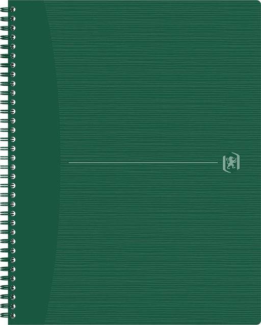 Oxford Origin spiraalschrift, ft A4+, 140 bladzijden, gelijnd, groen 5 stuks, OfficeTown