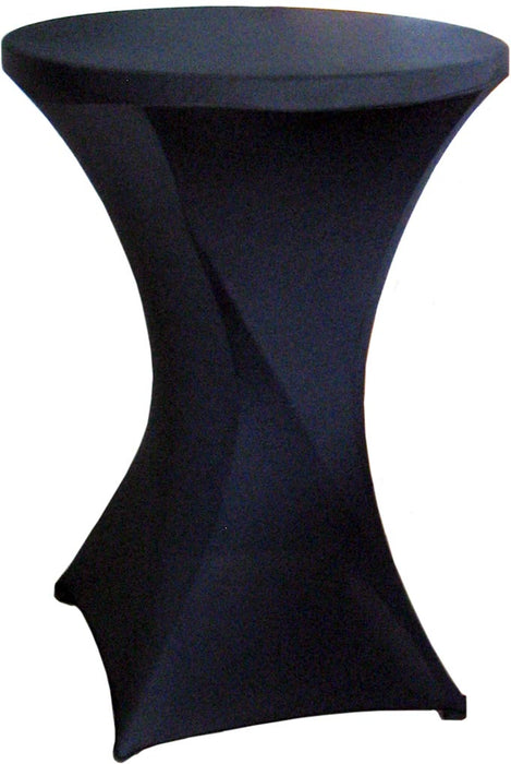 Hoes voor statafel, zwart, geschikt voor tafels met een diameter van 80 cm