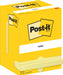 Post-It Notes, 100 vel, ft 76 x 102 mm, geel, pak van 12 blokken 8 stuks, OfficeTown